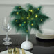 15inch LED Hunter Emerald Green Feather Table Lamp Desk Light