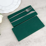 20 Pack | Hunter Emerald Green Soft Linen-Feel Airlaid Paper Dinner Napkins