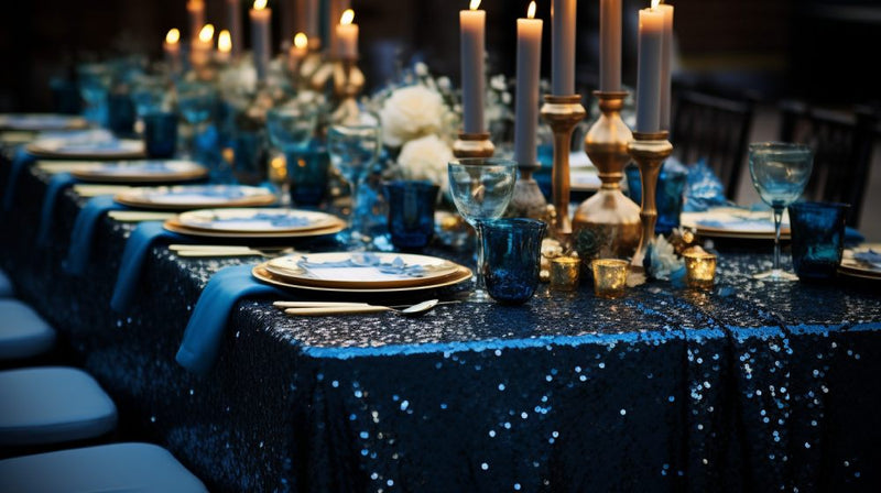table linens- modern colors