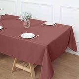 60x102inch Cinnamon Rose Polyester Rectangular Tablecloth