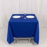 70" Royal Blue Premium Scuba Wrinkle Free Square Tablecloth, Scuba Polyester Tablecloth