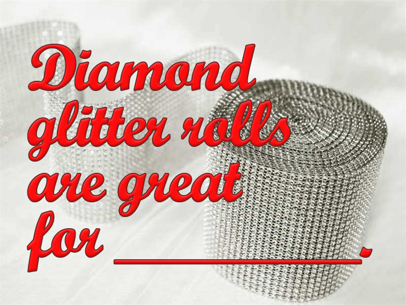 Diamond glitter tablecloth rolls