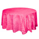 120inch Fuchsia Accordion Crinkle Taffeta Round Tablecloth