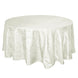 120inch Ivory Accordion Crinkle Taffeta Round Tablecloth