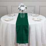 12x108inch Accordion Crinkle Taffeta Table Runner, Elegant Linen Runner - Hunter Emerald Green