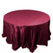 132inch Burgundy Accordion Crinkle Taffeta Seamless Round Tablecloth