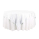 72x72Inch White Accordion Crinkle Taffeta Table Overlay, Square Tablecloth Topper