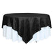 90inch Accordion Crinkle Taffeta Table Overlay - Black