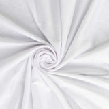 White Stretch Spandex Rectangle Tablecloth Top Cover 4ft Wrinkle Free Fitted Cover#whtbkgd