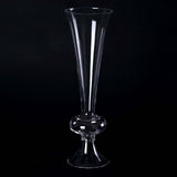 4 Pack | 15" Reversible Crystal Ball Trumpet Glass Vase