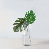 6 Stems | Assorted Green Artificial Silk Tropical Monstera Leaf Plants