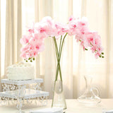 2 Stems | 40inch Tall Pink Artificial Silk Orchid Flower Bouquets