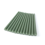 12 Pack Dusty Sage Green Premium Wax Taper Candles, Unscented Candles - 10inch