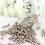 1000 Pack | Taupe 10mm Faux Craft Pearl Beads and DIY Vase Filler
