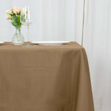 Taupe Polyester Square Tablecloth 70"x70"