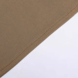 7ft Matte Taupe Spandex Fitted Chiara Backdrop Stand Cover For Round Top Wedding Arch