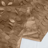 12x108inch Taupe 3D Leaf Petal Taffeta Fabric Table Runner