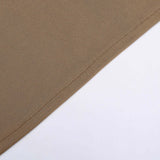 6ft Matte Taupe Spandex Fitted Chiara Backdrop Stand Cover For Round Top Wedding Arch