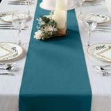 12x108inch Peacock Teal Polyester Table Runner