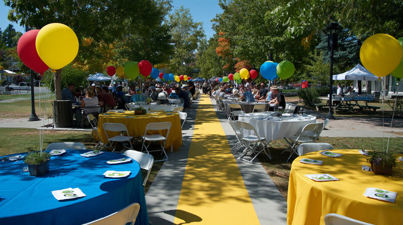 Team Color Theme for Corporate Company Picnic Theme