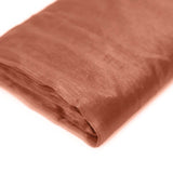 54inchx10yd Terracotta (Rust) Solid Sheer Chiffon Fabric Bolt, DIY Voile Drapery Fabric