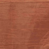 60"x102" Terracotta (Rust) Accordion Crinkle Taffeta Rectangle Tablecloth#whtbkgd