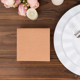 20 Pack Terracotta (Rust) Soft Linen-Feel Airlaid Paper Cocktail Napkins