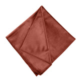 5 Pack Terracotta (Rust) Premium Sheen Finish Velvet Cloth Dinner Napkins