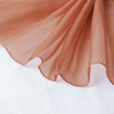 18ft Terracotta (Rust) Sheer Organza Wedding Arch Drapery Fabric