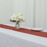 Terracotta (Rust) Premium Velvet Sheen Finish Table Runner