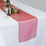 Table Runner Organza - Burnt Orange