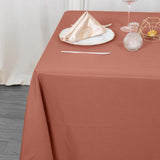 70" Terracotta (Rust) Premium Polyester Square Tablecloth - 220GSM