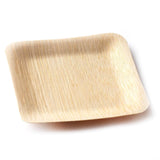 25 Pack | 3.5inch Eco Friendly Bamboo Square Disposable Dessert Plates