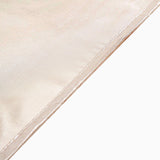 60"x102" Beige Smooth Satin Rectangular Tablecloth