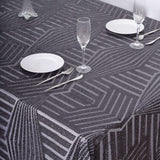 90inch x 132inch Black Seamless Diamond Sequin Rectangular Tablecloth