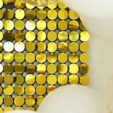 10sq.ft Shiny Gold Round Sequin Shimmer Wall Party Photo Backdrop