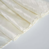 120inch Ivory Accordion Crinkle Taffeta Round Tablecloth