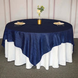 90inch Accordion Crinkle Taffeta Table Overlay - Navy Blue