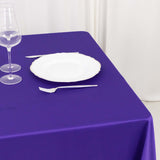 70" Purple Premium Scuba Wrinkle Free Square Tablecloth, Scuba Polyester Tablecloth