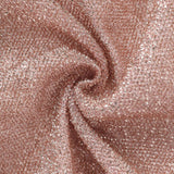 6ft Blush Rose Gold Shimmer Spandex Chiara Backdrop Stand Cover For Fitted Round Top Arch#whtbkgd