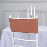 5 Pack Terracotta (Rust) Spandex Stretch Chair Sashes