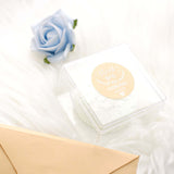 Natural Kraft Thank You for celebrating with Us Stickers Roll, Wedding Favor Envelopes Seal