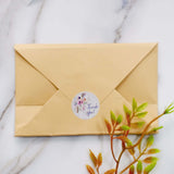 500pcs | 1inch Round Thank You Stickers Roll With Floral Design, DIY Envelope Seal Labels