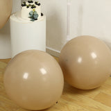 10 Pack Matte Pastel Taupe Biodegradable Balloons 18inch, Round Eco-friendly