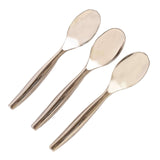 10 Pack Silver Large Serving Spoons, 10inch Heavy Duty Plastic Spoons#whtbkgd