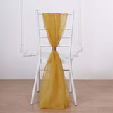 22inch x 78inch Mustard Yellow DIY Premium Designer Chiffon Chair Sashes