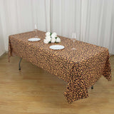 5 Pack Animal Theme Rectangle Plastic Table Covers, Jungle Safari PVC Waterproof