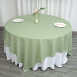 90"x90" Sage Green Square Polyester Table Overlay