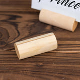 10 Pack | 2inch Natural Rustic Style Cylindrical Wooden Place Card Holders