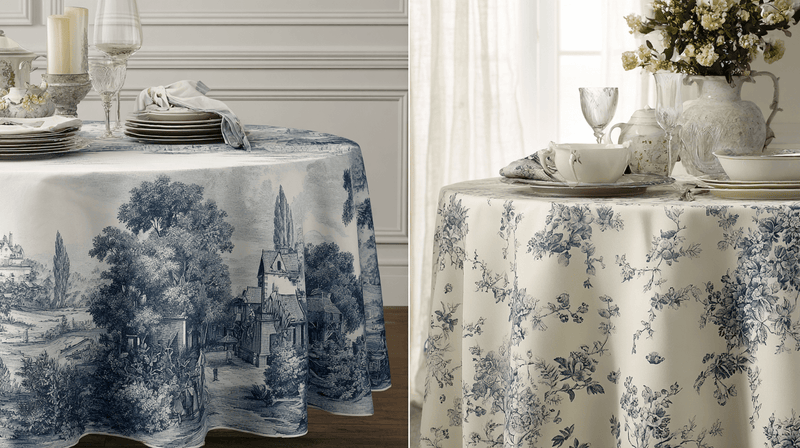Toile vs Floral Fabric